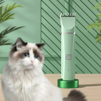 4 in 1 Electric Pet Grooming Kit - Hair Trimmer, Clippers, Nail Grinder for Cats & Dogs